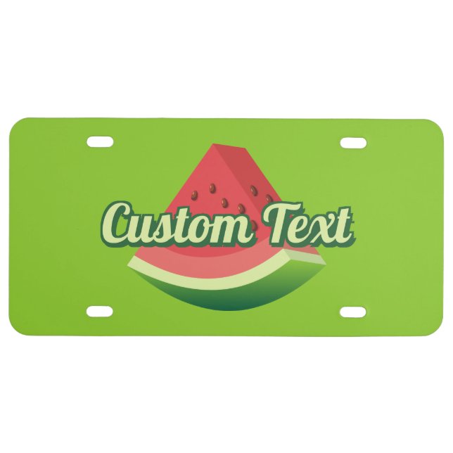 Watermelon Slice License Plate (Front)