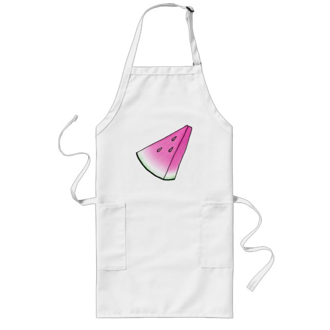 Watermelon slice long apron (Front)