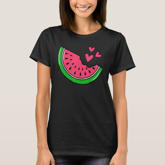 Watermelon Slice Melon Summer Vacation Season Frui T-Shirt (Front)