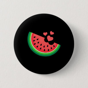 Watermelon Slice Melon Summer Vacation Watermelon Button