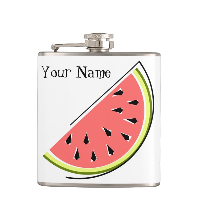 Watermelon Slice Name Flask (Front)