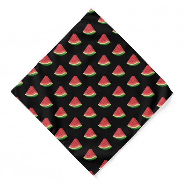 Watermelon Slice Pattern Bandana (Front)