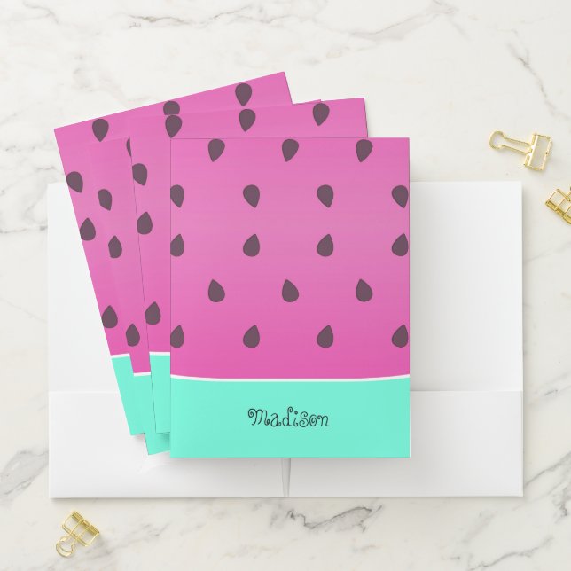Watermelon Slice | Personalized Pocket Folder (In Situ)