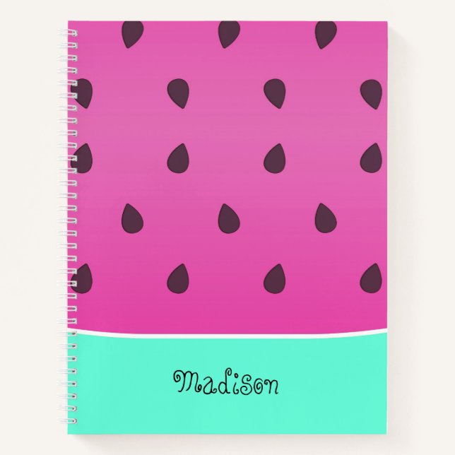 Watermelon Slice | Personalized Spiral Notebook (Front)