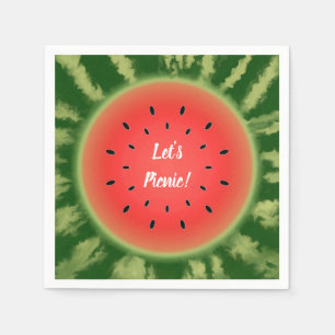 Watermelon Slice Picnic Napkins