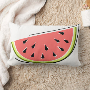 Watermelon Slice pink back lumbar Pillow