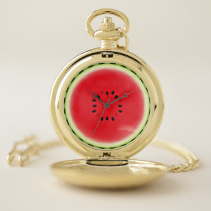Watermelon Slice Pocket Watch