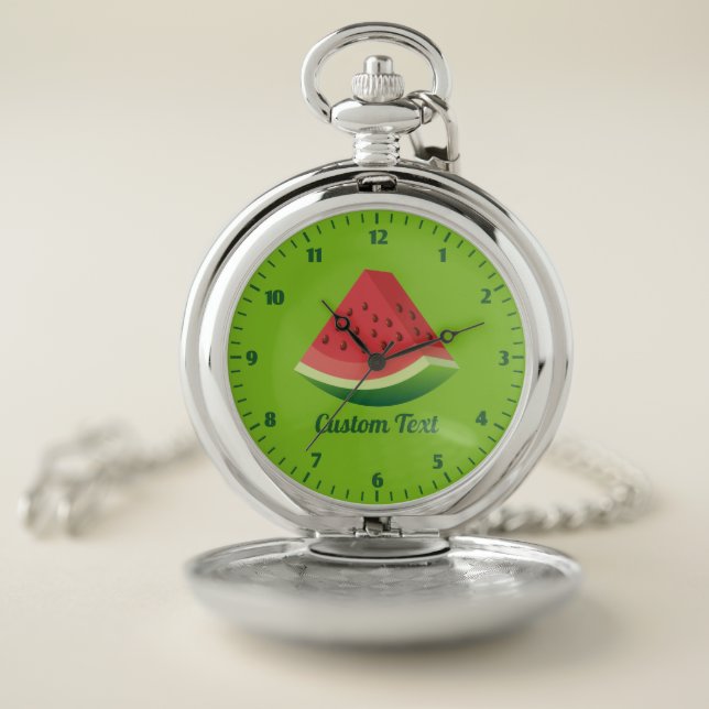 Watermelon Slice Pocket Watch (Inside)