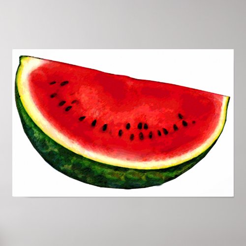 Watermelon Slice Poster