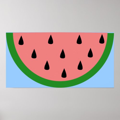 Watermelon Slice Poster