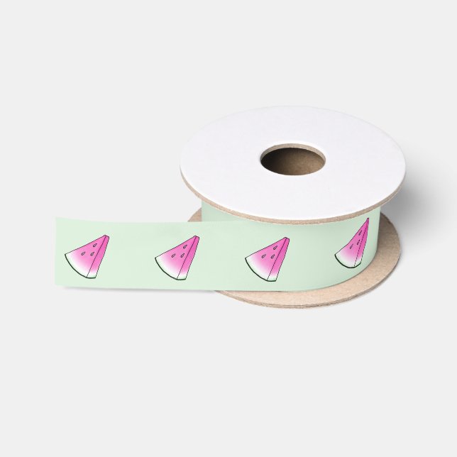 Watermelon slice satin ribbon (Spool)