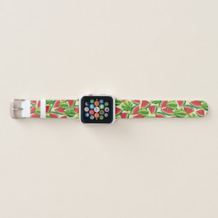 Watermelon slice seamless background apple watch band