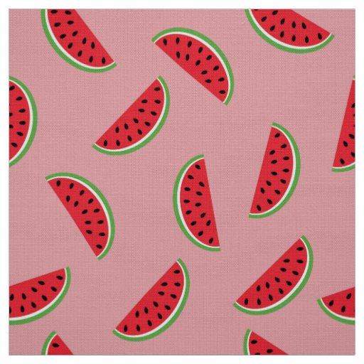 Watermelon Slice Seamless Pattern Fabric