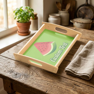 Watermelon Slice Serving Tray
