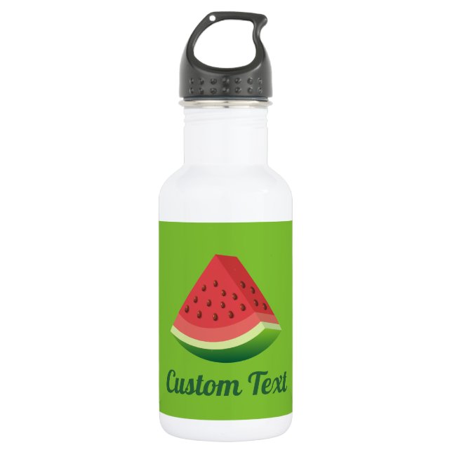 Watermelon slice stainless steel water bottle (Front)
