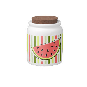 Watermelon Slice Stripe Thin candy jar