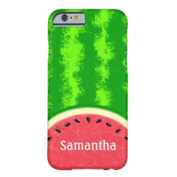 Watermelon Slice Summer Fruit Personalized Cute Barely There iPhone 6 Case