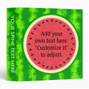 Watermelon Slice Summer Fruit with Rind Binder