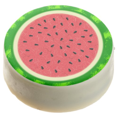 Watermelon Slice Summer Fruit with Rind Chocolate Covered Oreo