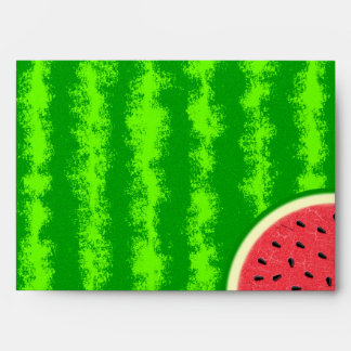 Watermelon Slice Summer Fruit with Rind Envelope
