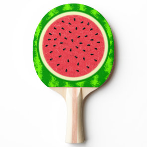 Watermelon Slice Summer Fruit with Rind Ping Pong Paddle