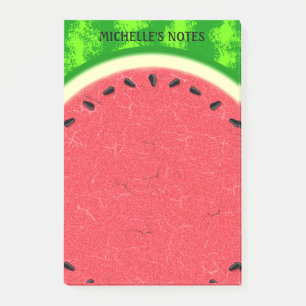 Watermelon Slice Summer Fruit with Rind Post-it Notes