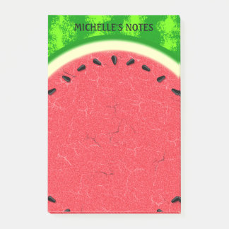 Watermelon Slice Summer Fruit with Rind Post-it Notes