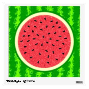 Watermelon Slice Summer Fruit with Rind Wall Decal