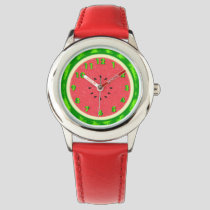 Watermelon Slice Summer Fruit with Rind Watch