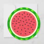 Watermelon Slice Summer Party Cookout or Birthday Invitation (Back)