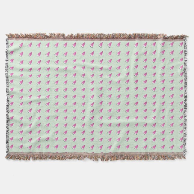 Watermelon slice throw blanket (Front)