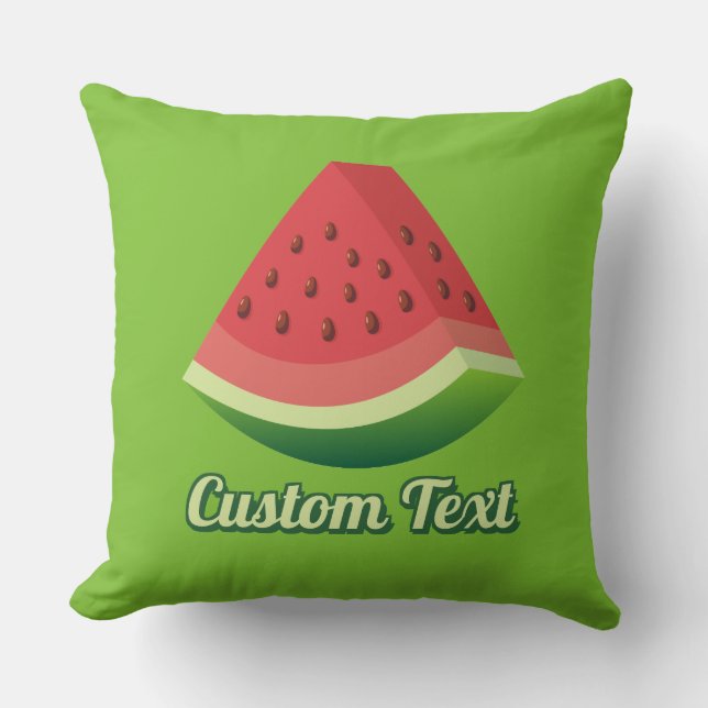 Watermelon slice throw pillow (Front)