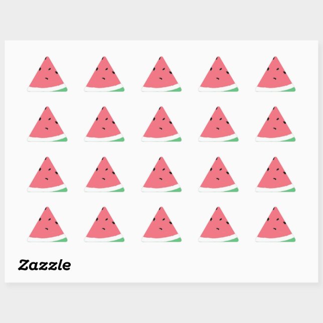 Watermelon slice triangle sticker (Sheet)