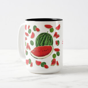 Watermelon Slice Two-Tone Coffee Mug