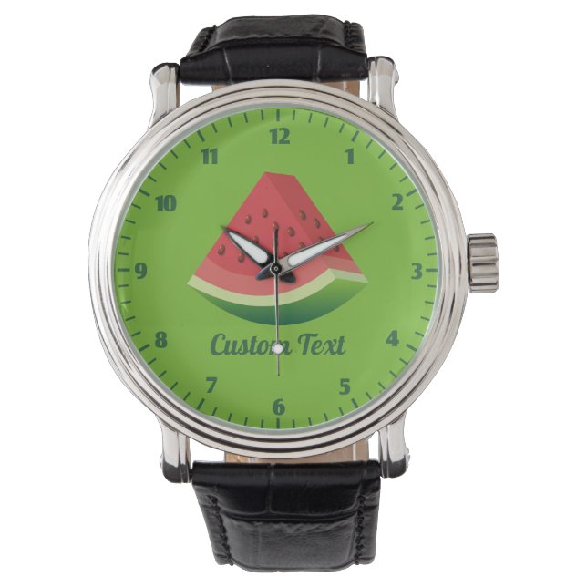 Watermelon Slice Wrist Watch (Front)