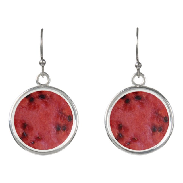 Watermelon sliced earrings (Front)