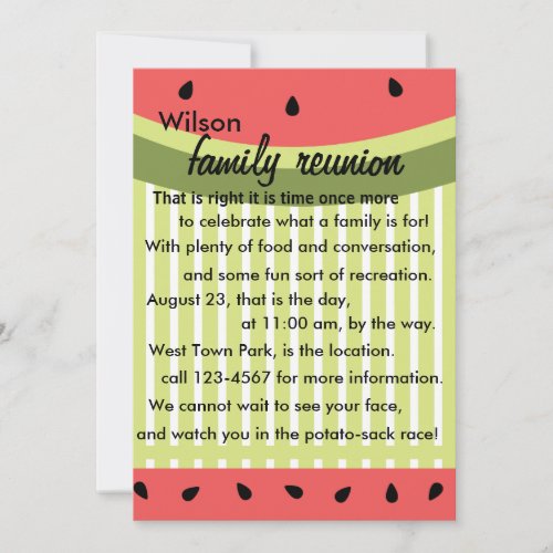 Watermelon Slices Invitation