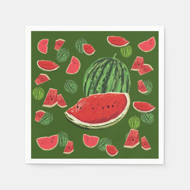 Watermelon Slices Napkins (Front)
