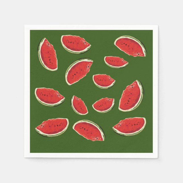 Watermelon Slices Napkins (Front)