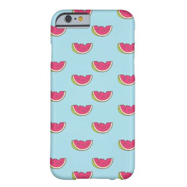 Watermelon Slices on Teal Pattern Barely There iPhone 6 Case Watermelon Slices on Teal Pattern Barely There iPhone 6 Case