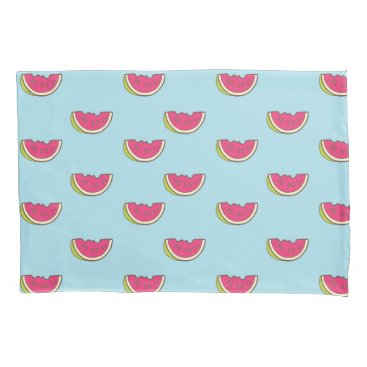 Watermelon Slices on Teal Pattern Pillowcase Watermelon Slices on Teal Pattern Pillowcase