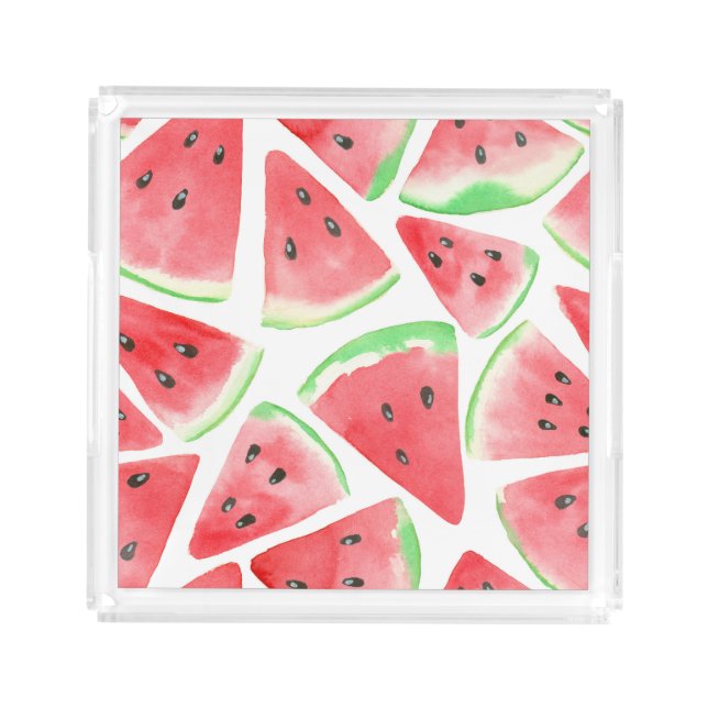 Watermelon slices pattern acrylic tray (Front)