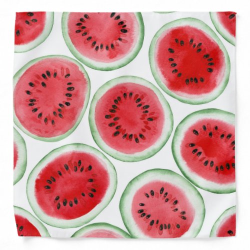 Watermelon slices pattern bandana