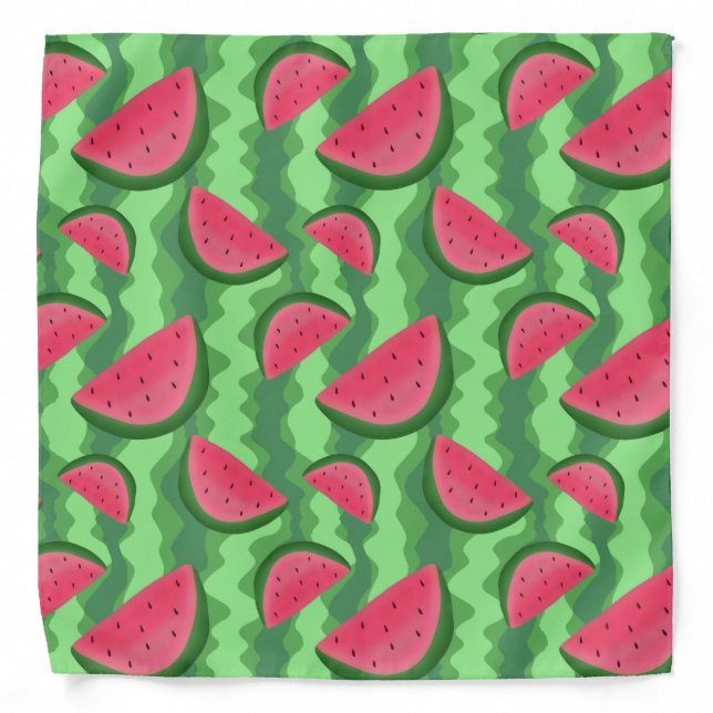 Watermelon Slices Pattern Bandana (Front)