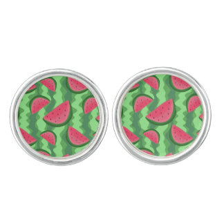 Watermelon Slices Pattern Cufflinks