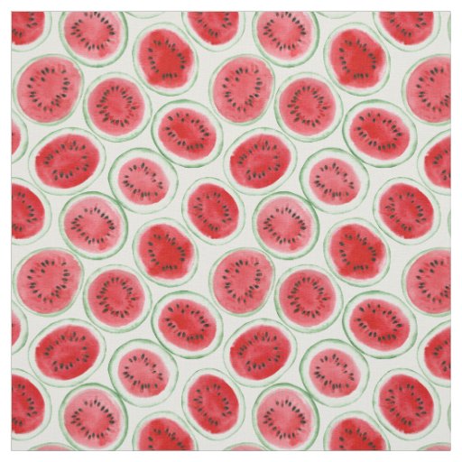 Watermelon slices pattern fabric