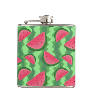 Watermelon Slices Pattern Flask