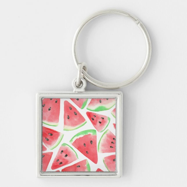 Watermelon slices pattern keychain (Front)