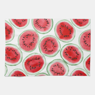 Watermelon slices pattern kitchen towel