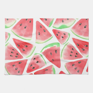Watermelon slices pattern kitchen towel